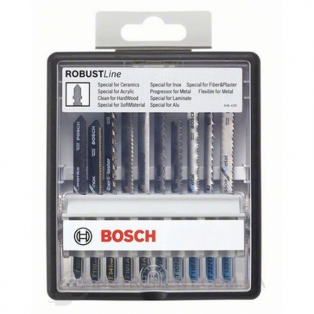 Набор из 10 пильных полотен Bosch Robust Line Wood Expert BOSCH 2.607.010.540
