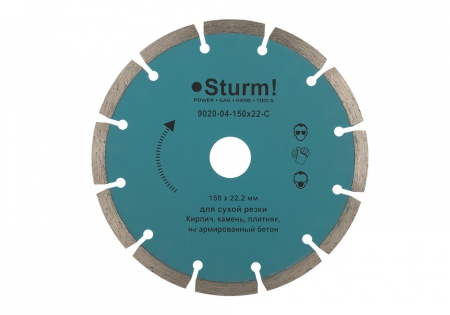 Алмазный диск STURM 9020-04-150*22-C