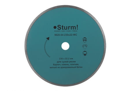 Алмазный диск STURM 9020-04-230x22-WC